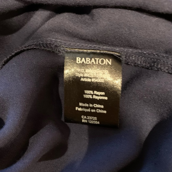 Aritzia Babaton navy blouse - Picture 3 of 4